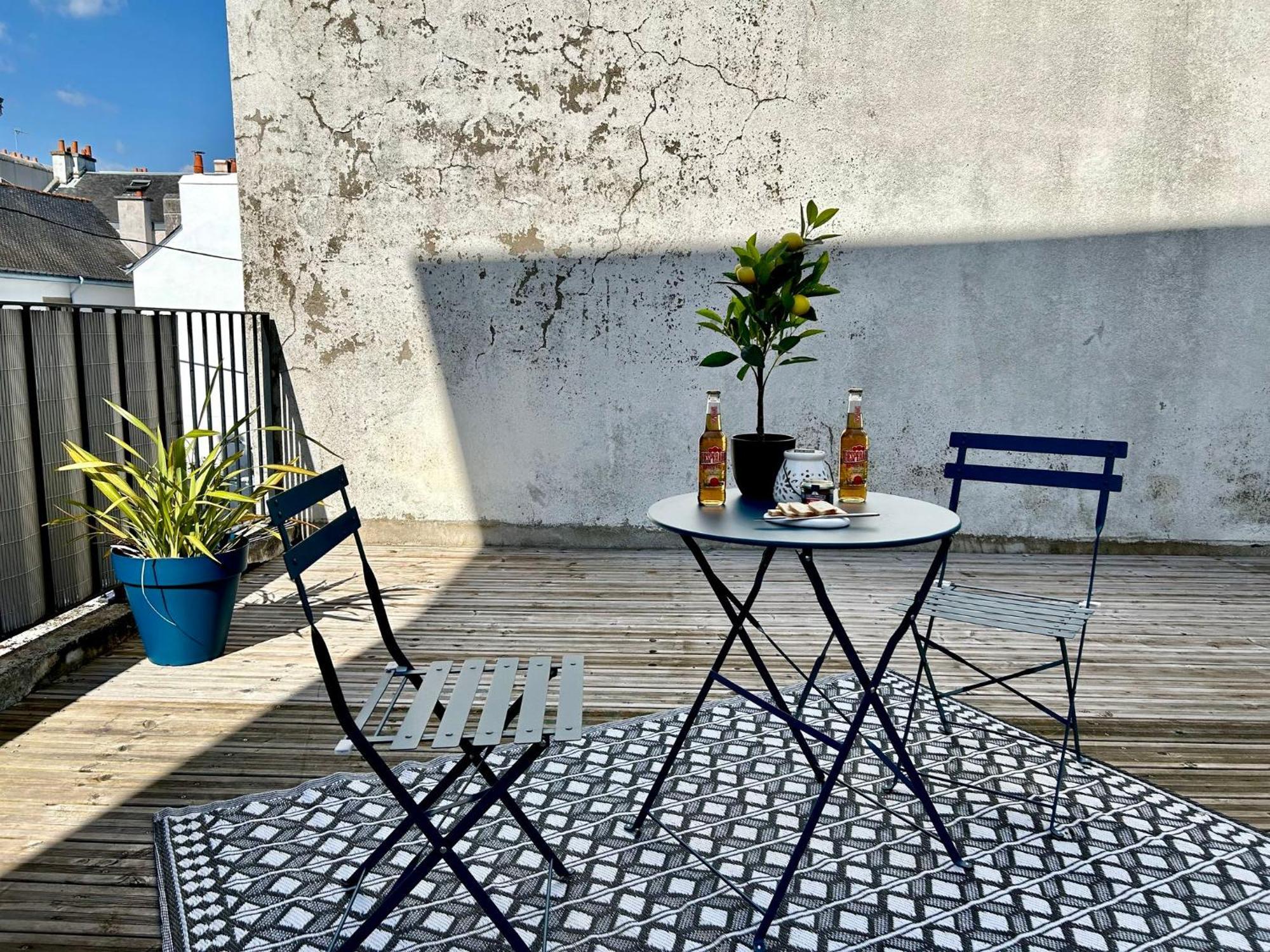 O Studio Terrasse - Centre Ville De Lorient - Gare Zewnętrze zdjęcie