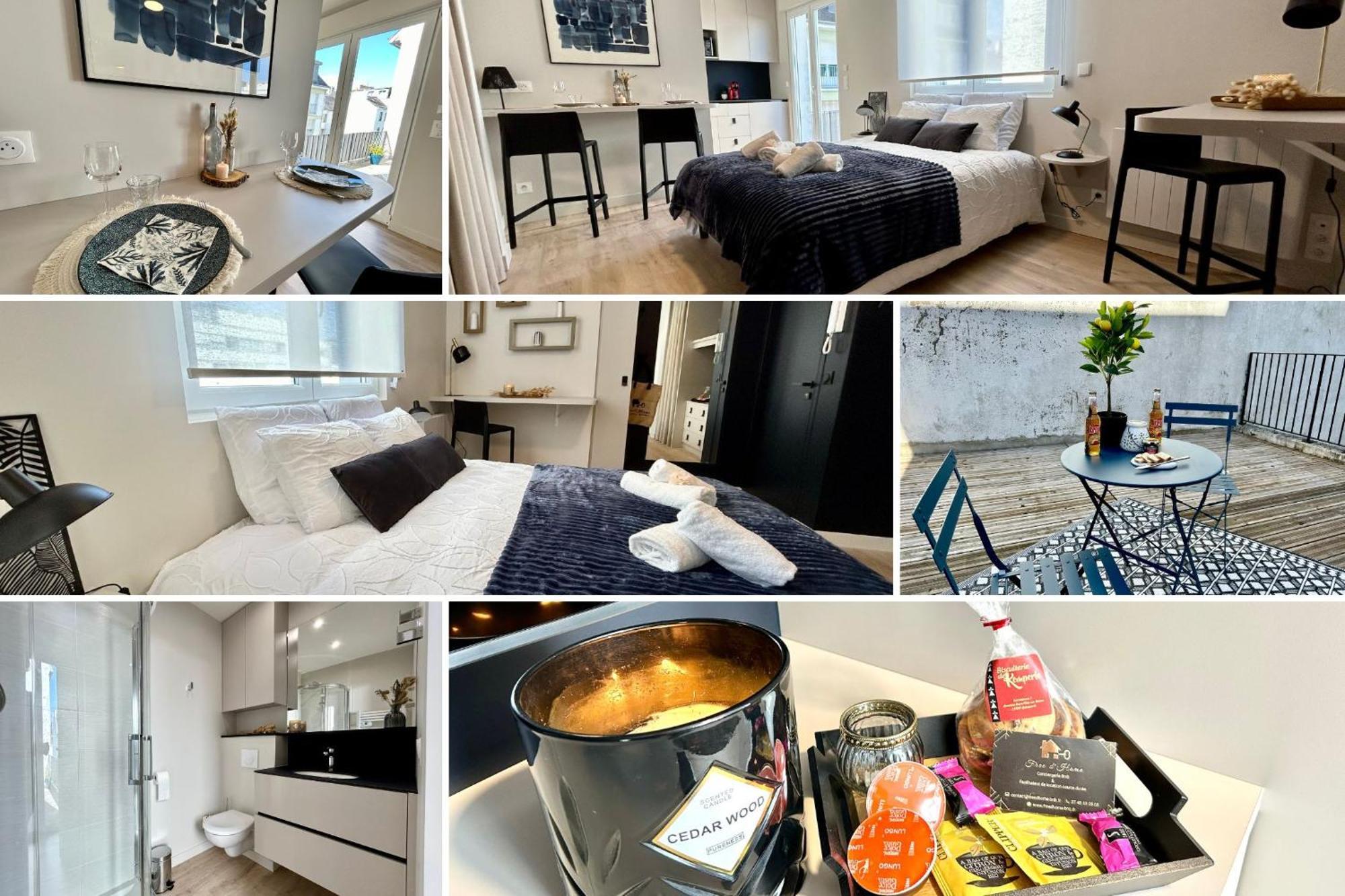 O Studio Terrasse - Centre Ville De Lorient - Gare Zewnętrze zdjęcie