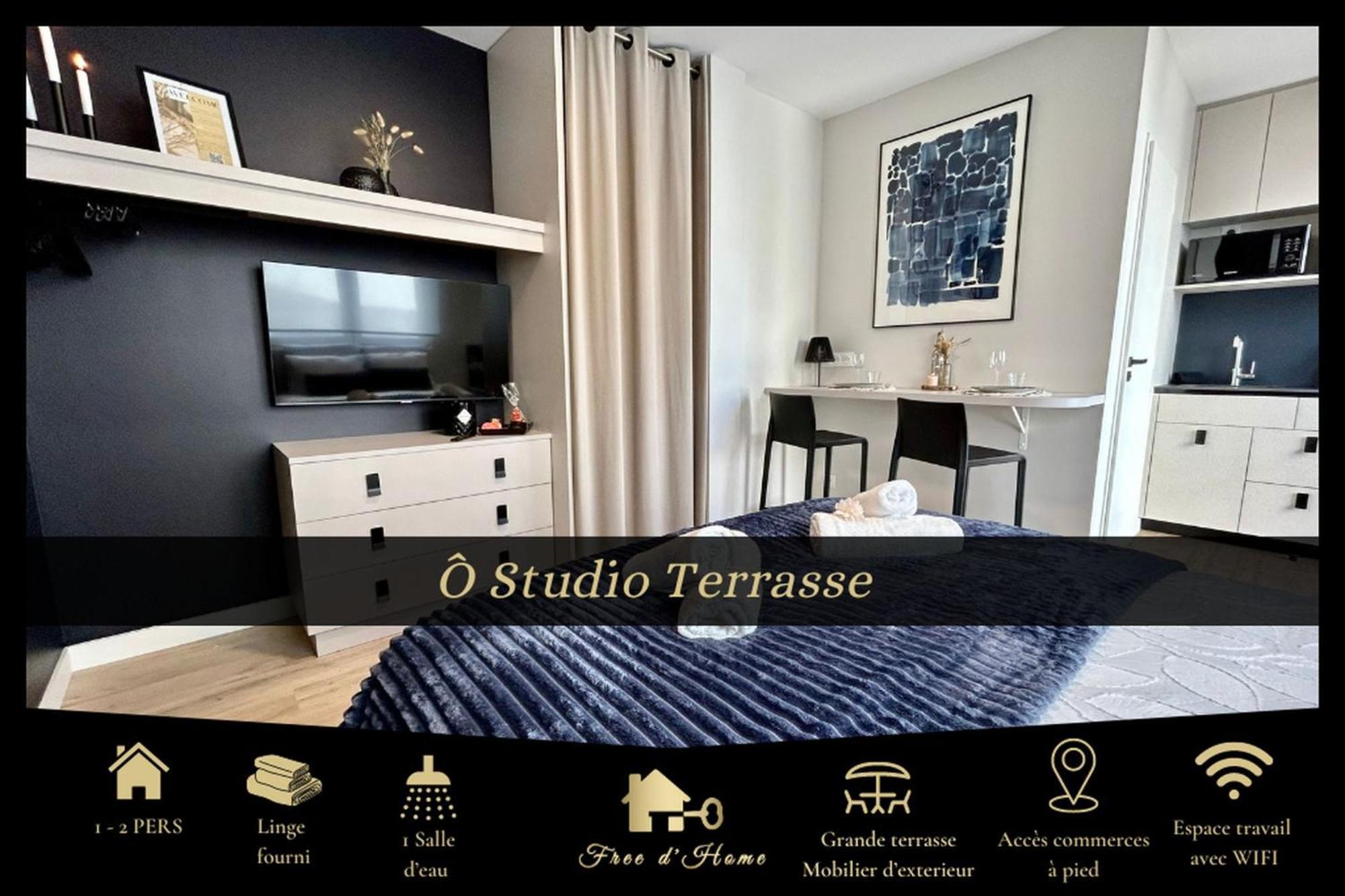 O Studio Terrasse - Centre Ville De Lorient - Gare Zewnętrze zdjęcie